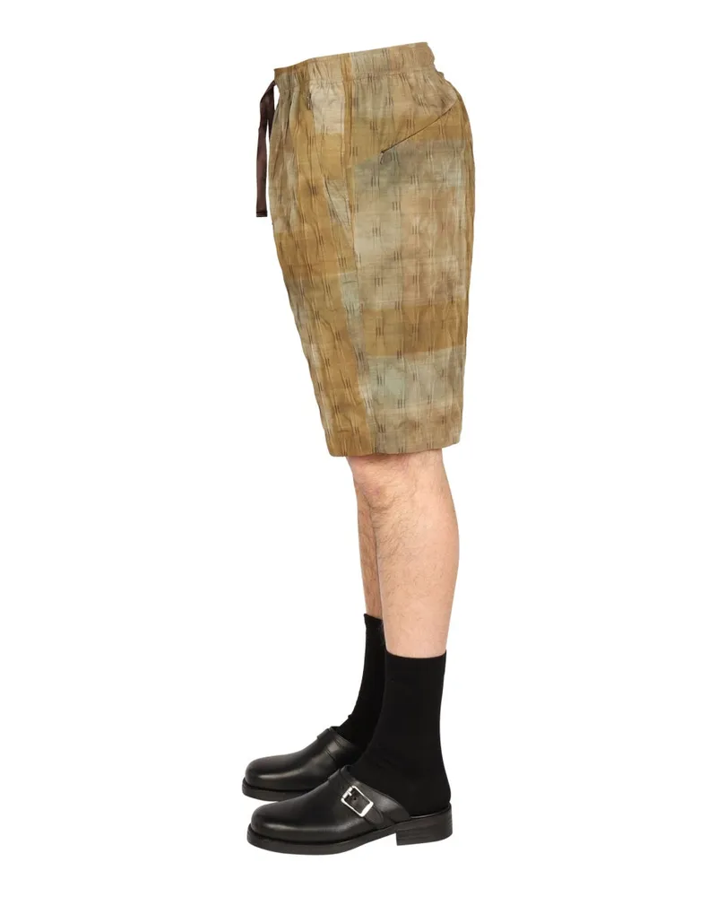 NEEDLES Drawstring Bermuda Shorts — Green Green