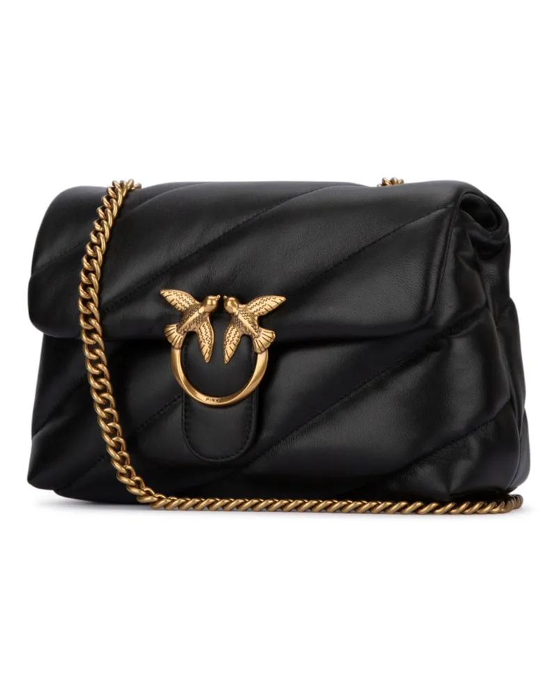 Pinko Women's Tracolla Shoulder Bag Black Leather Hffi Filatoesterno Black