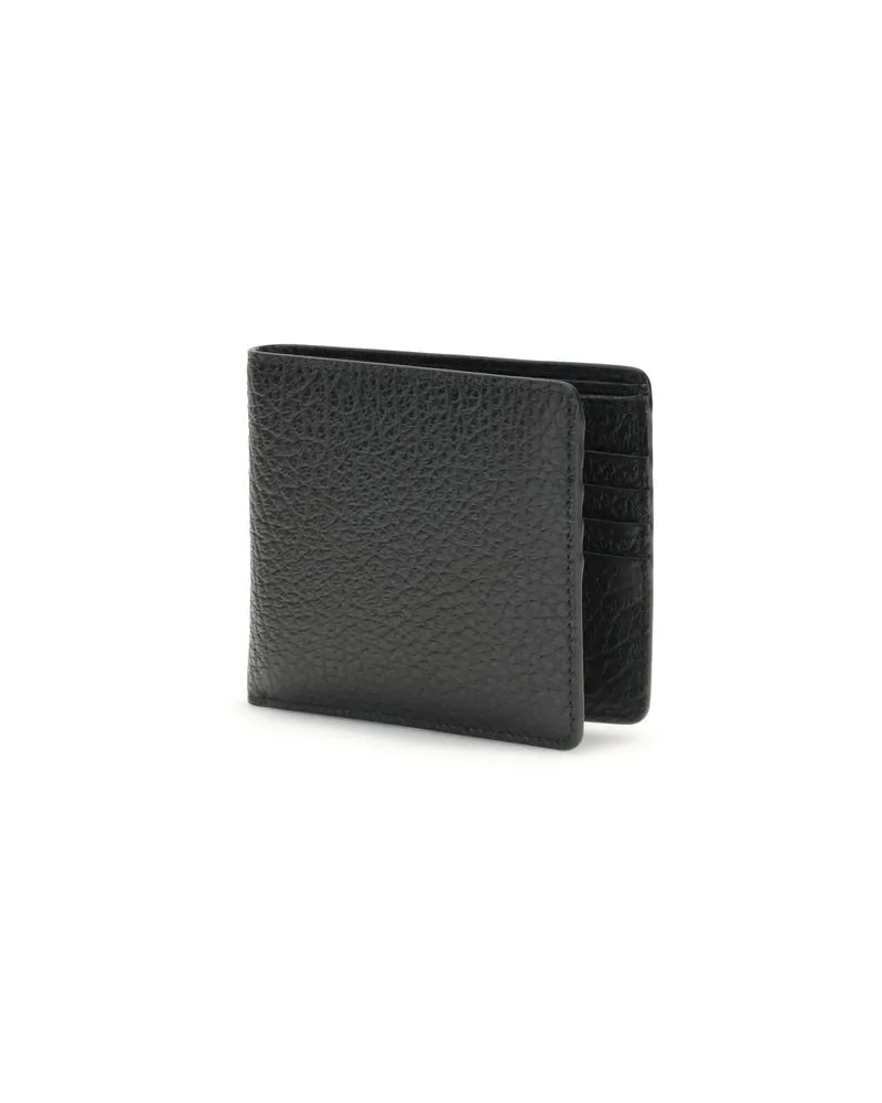 Maison Margiela Women's Black Calf Leather Bos Taurus Wallet Black