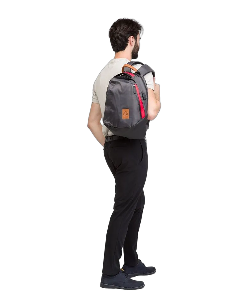 MOMO DESIGN Men's Backpack Titanium Nylon Gray