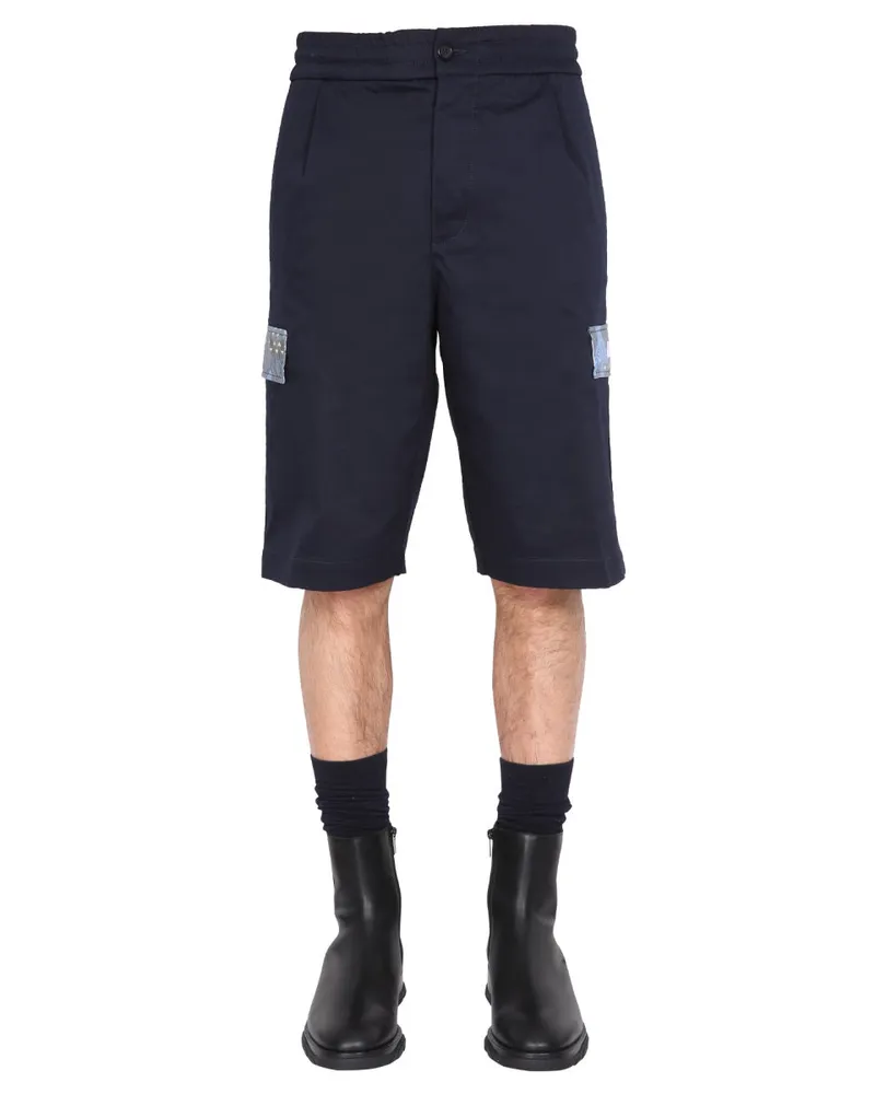 Missoni Cotton Cargo Shorts — Blue Blue