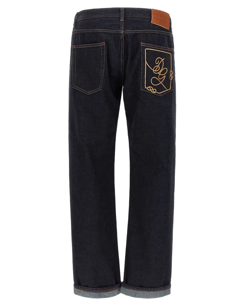 Dolce & Gabbana Men's Blue Cotton Jeans Denim Clothing Navy