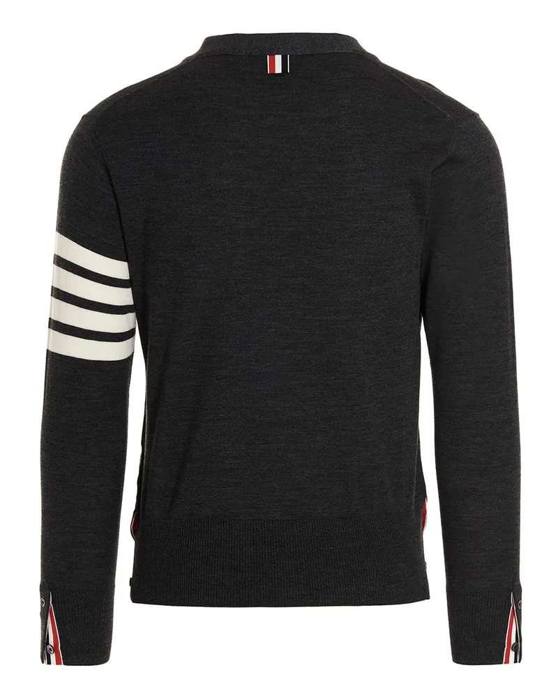 Thom Browne Merino Wool Cardigan — Black Black