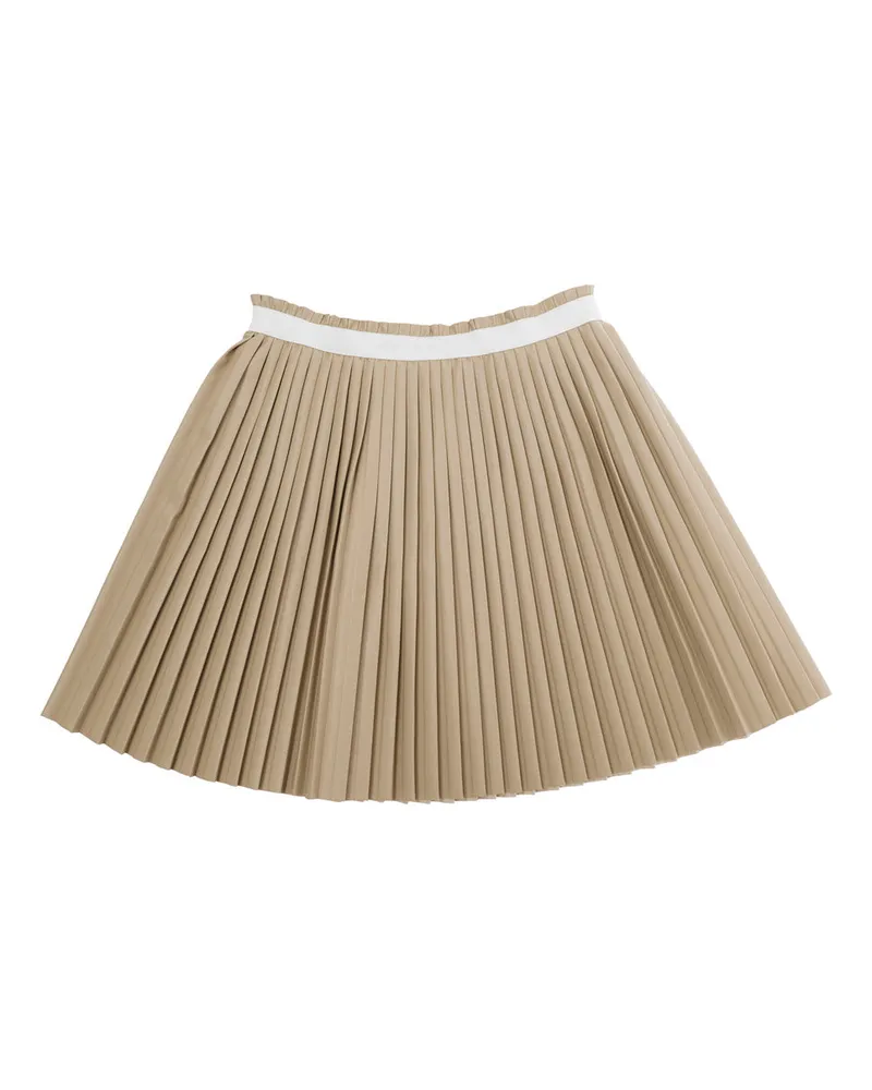 Maison Margiela Girls Pleated Skirt Beige Viscose Beige