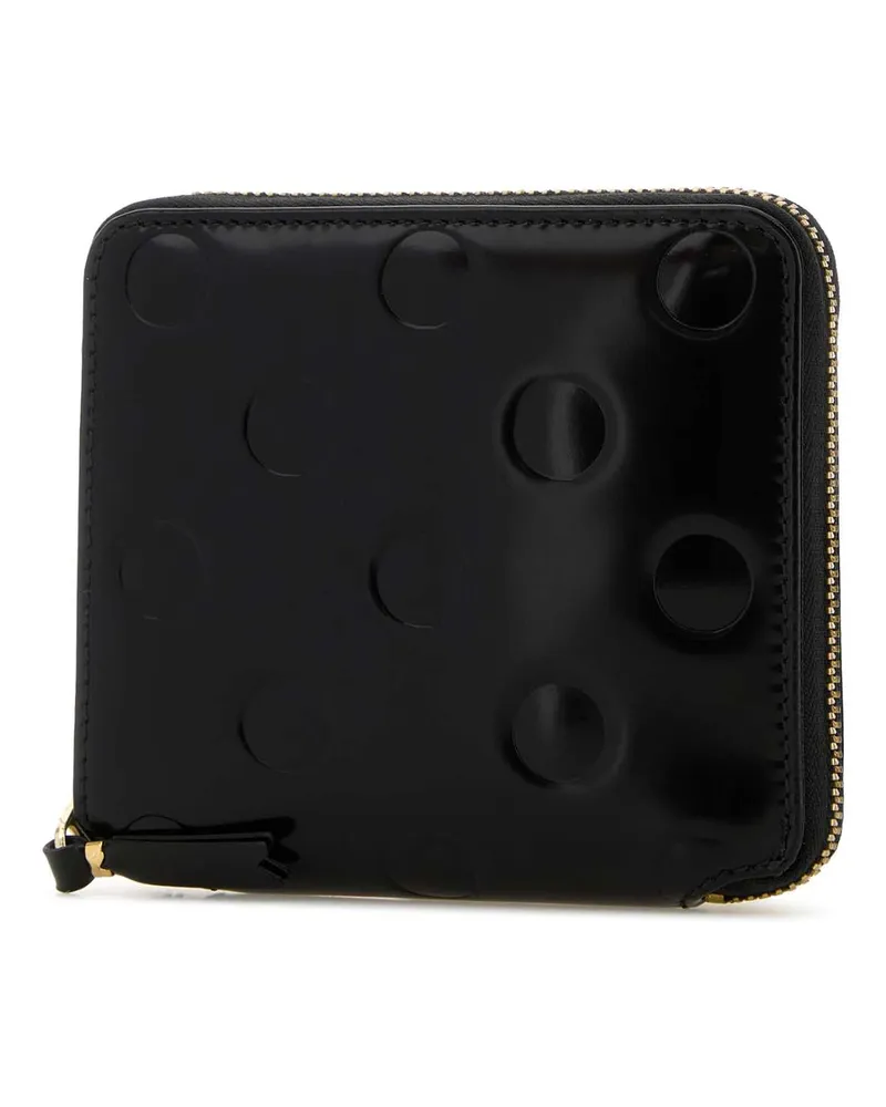 Comme des Garçons Unisex Black Leather Wallet Portafogli Black