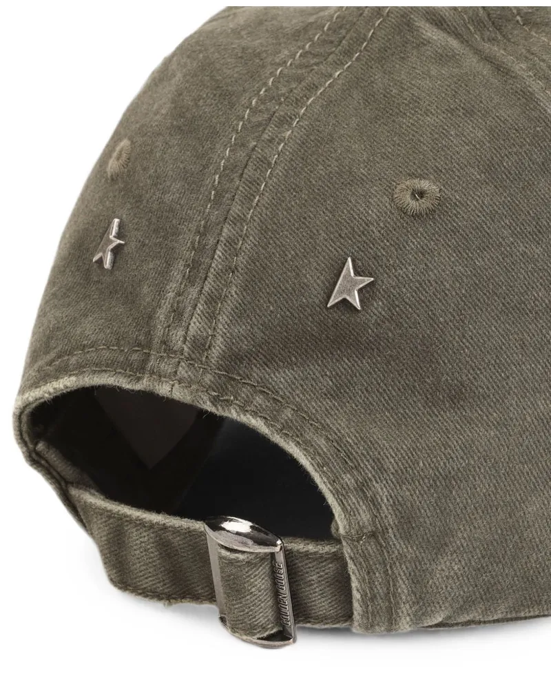 Golden Goose Logo-Embroidered Baseball Cap — Grey Grey