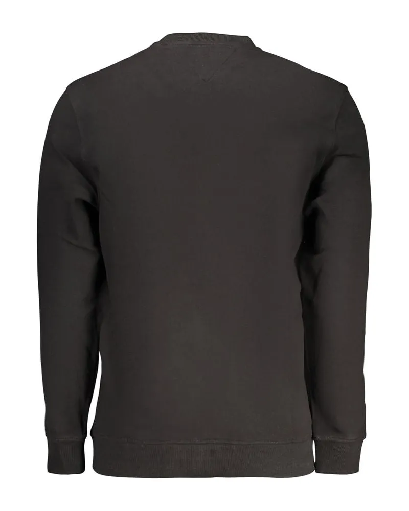 Tommy Hilfiger Logo-Embroidered Cotton Sweatshirt — Black Black