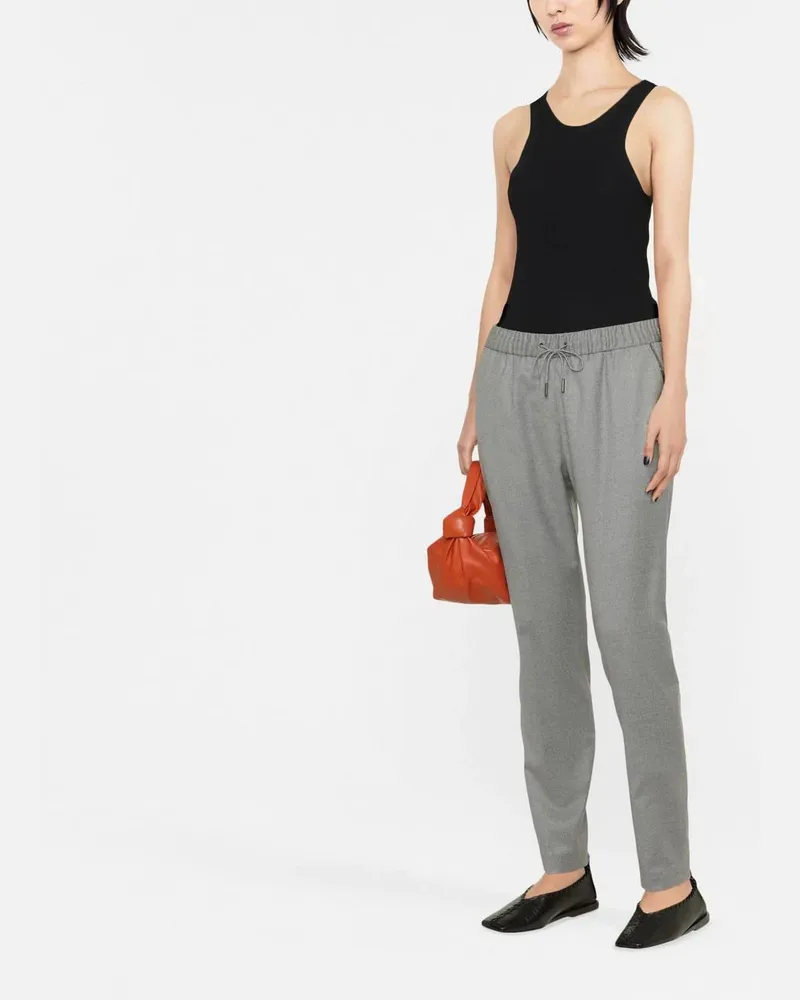 Fabiana Filippi Women's Drawstring Straight-Leg Trousers Aw23 W Grey
