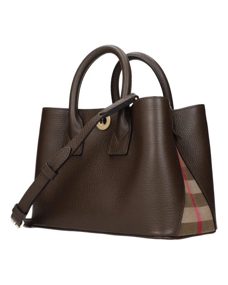 Burberry Leather Tote Bag — Brown Brown