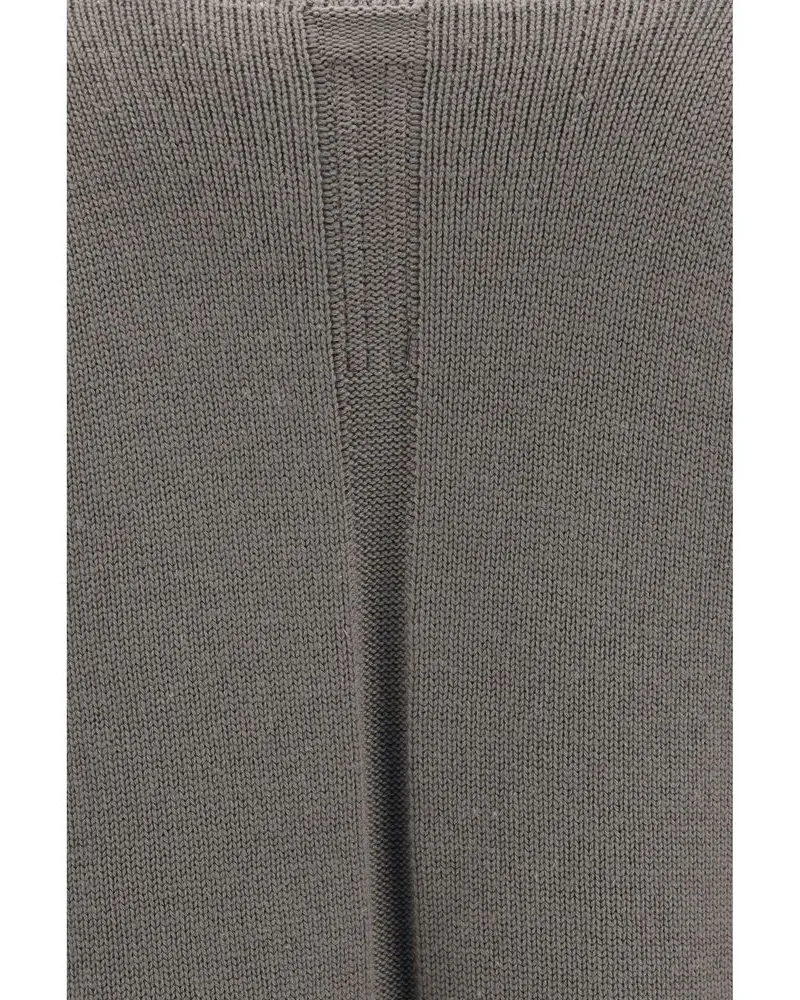 Rick Owens Reversible Wool Knit Cardigan — Gray Gray