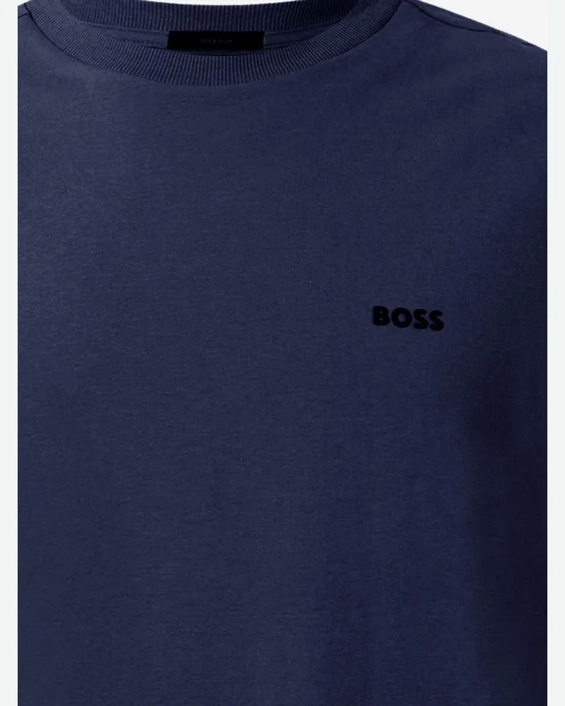 HUGO BOSS Stretch Cotton T-Shirt — Navy Navy