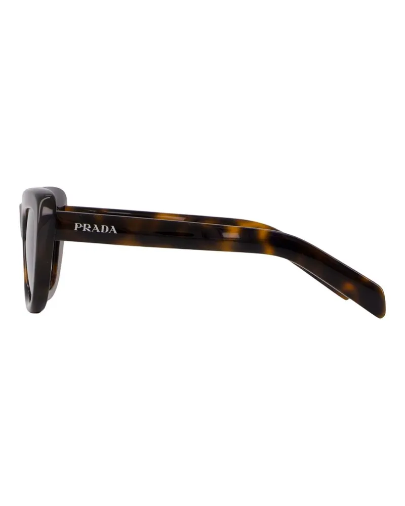 Prada Unisex 0pr D07s Sunglasses -  Acetate Black Accessories Brown