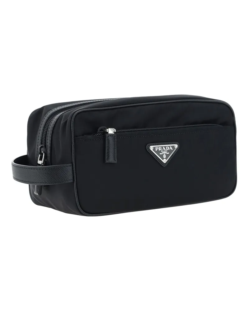 Prada Men's Beauty Case Nero Polyamide Cases Black