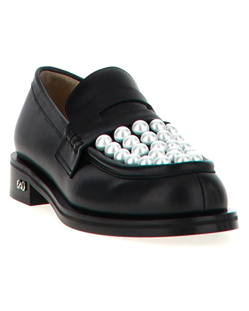 Mach & Mach Sirene Loafer — Black Black