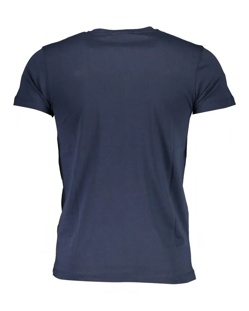 Roberto Cavalli Men's Blue Cotton T-Shirt Navy
