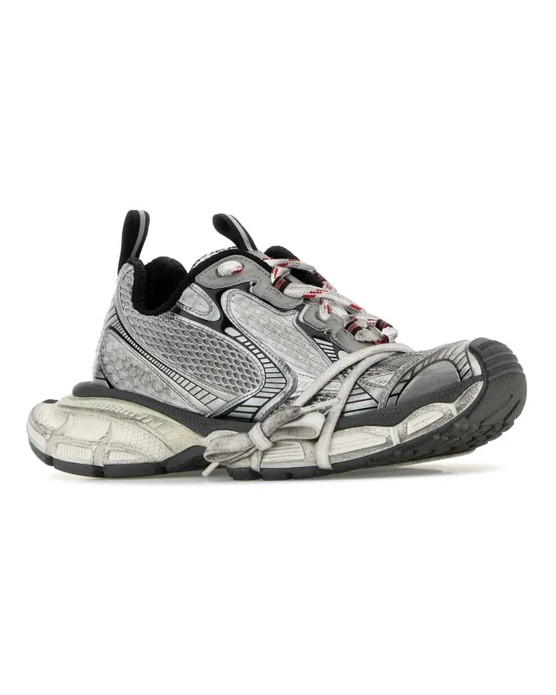 Balenciaga Women's Multicolor Mesh And Rubber 3xl Sneakers Greywhitered T Polyurethane Polyester Gray
