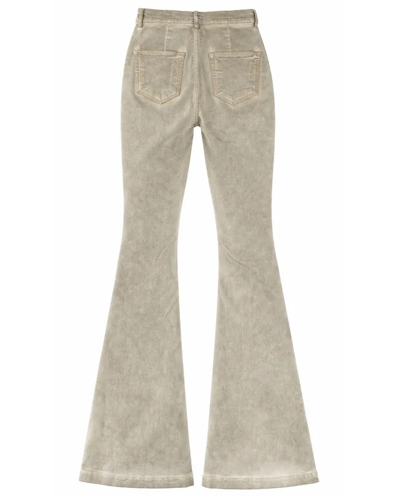 DRKSHDW by Rick Owens Boot Cut Cotton Jeans — Beige Beige