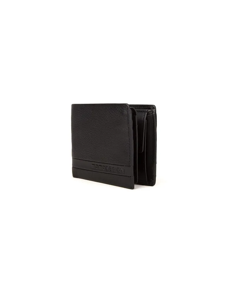 MOMO DESIGN Men's Wallet Black Polyurethane Bags Black