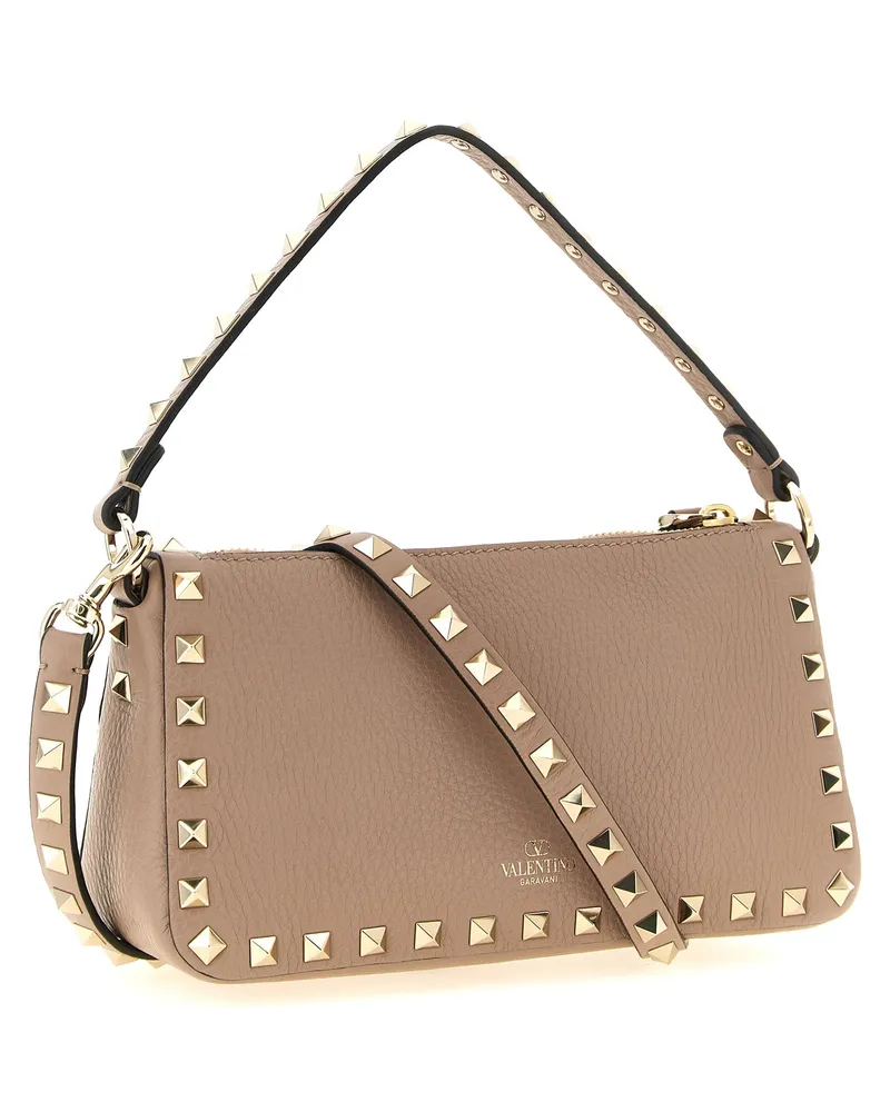 Valentino Garavani Rockstud Shoulder Bag — Pink Pink