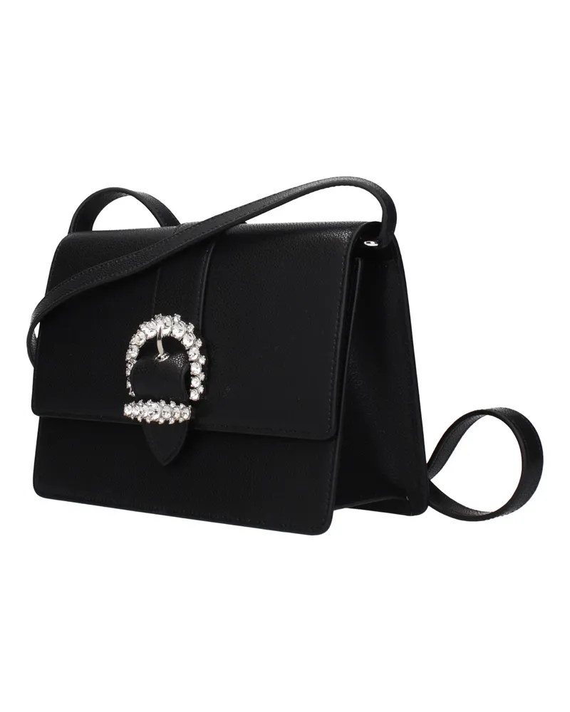 Jimmy Choo Women's Black Leather Crossbody Bag Black