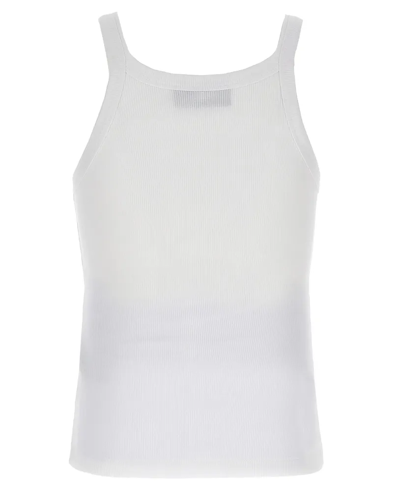 Fendi Women White Cotton Sleeveles T-Shirt White