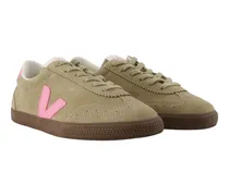 Women's Volley Sneaker Khaki Calfskin