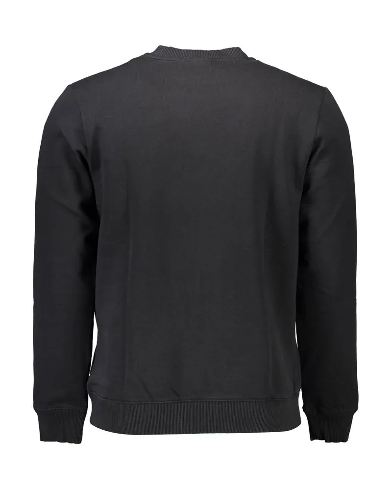 Napapijri Embroidered Logo Sweatshirt — Black Black