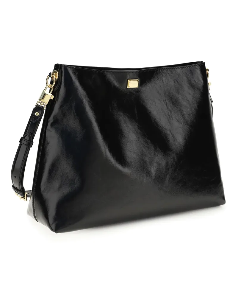Dolce & Gabbana Women's Shoulder Bag Vittoria Leather Black Calf Black