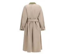 Gabardine Trench Coat — Beige