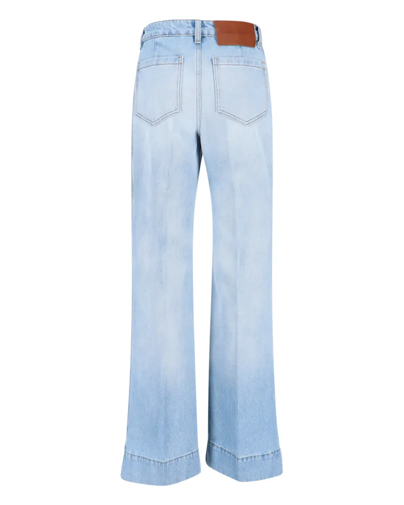 Victoria Beckham Women's Jeans Blue Cotton Blue