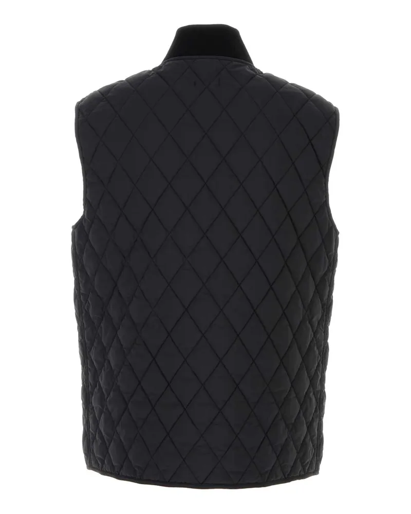 Burberry Men's Black Nylon Vest Exterior: Lining: Giubbini Jacket Black