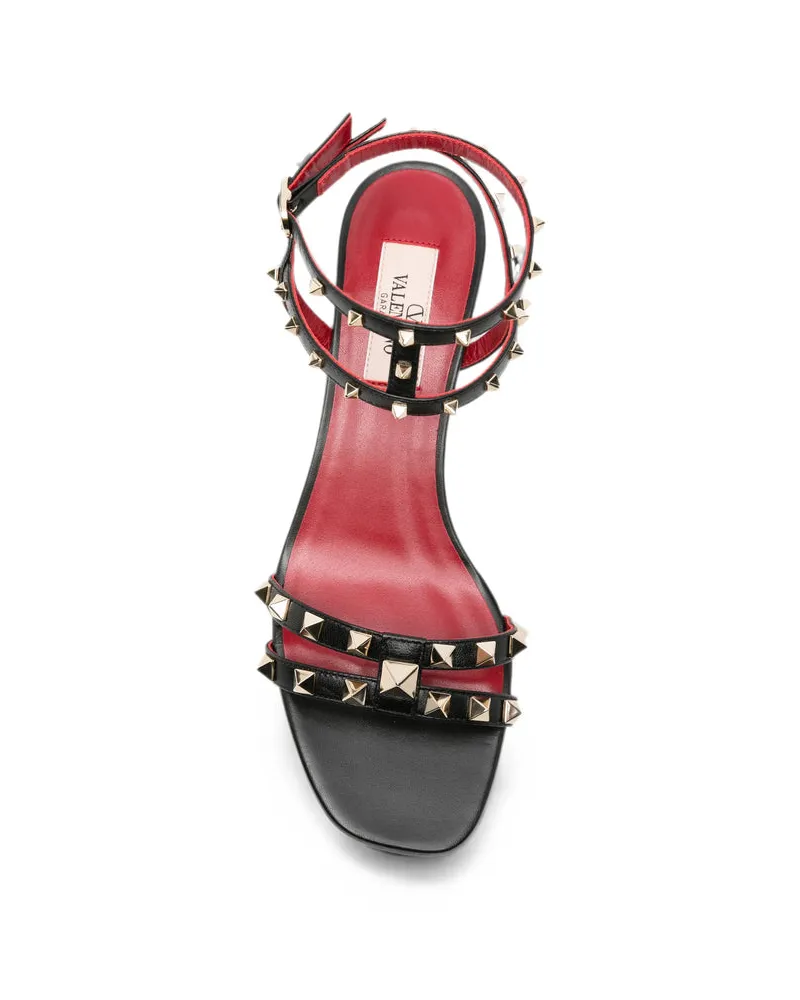 Valentino Garavani Studded Kitten Heel Heels — Black Black