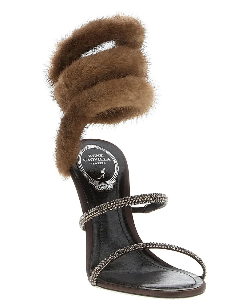René Caovilla Sandal — Black Black
