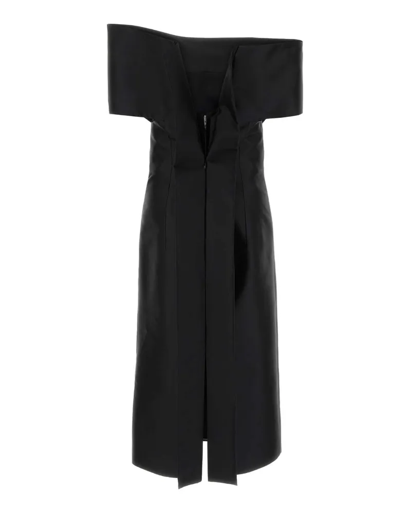 Jil Sander Off-Shoulder Dress — Black Black