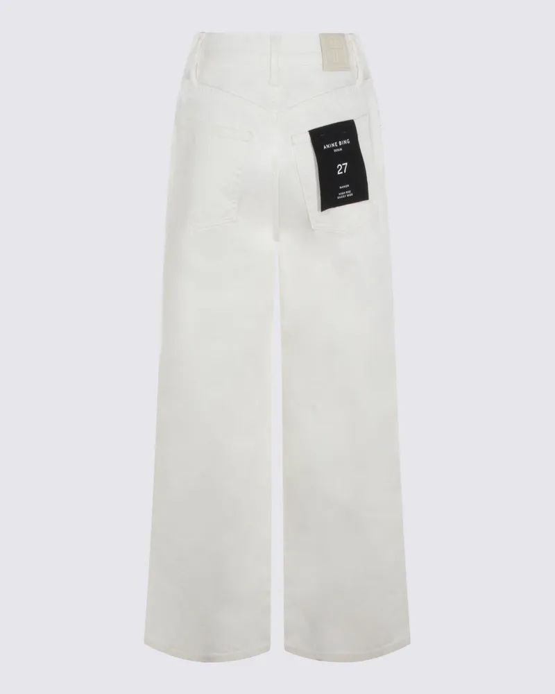 Anine Bing Women's Jeans Ecru White