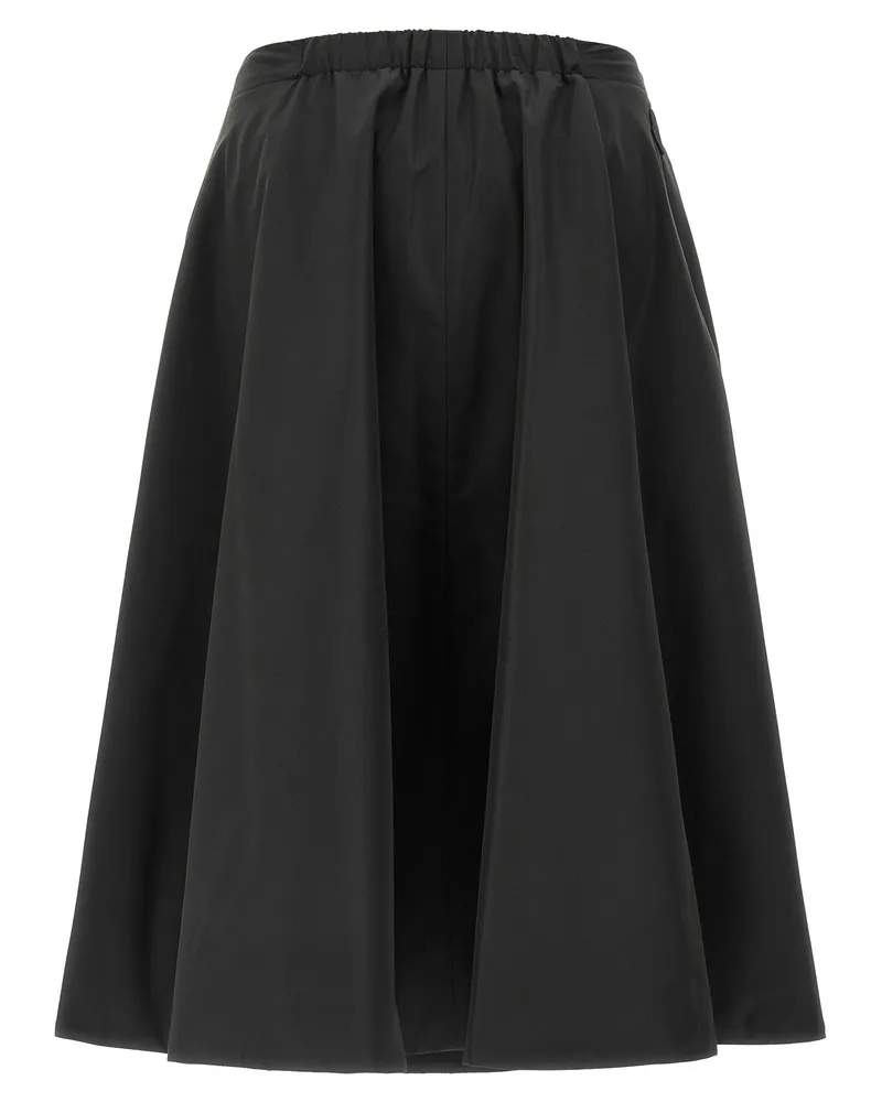 Moncler Padded Taffeta Skirt — Black Black
