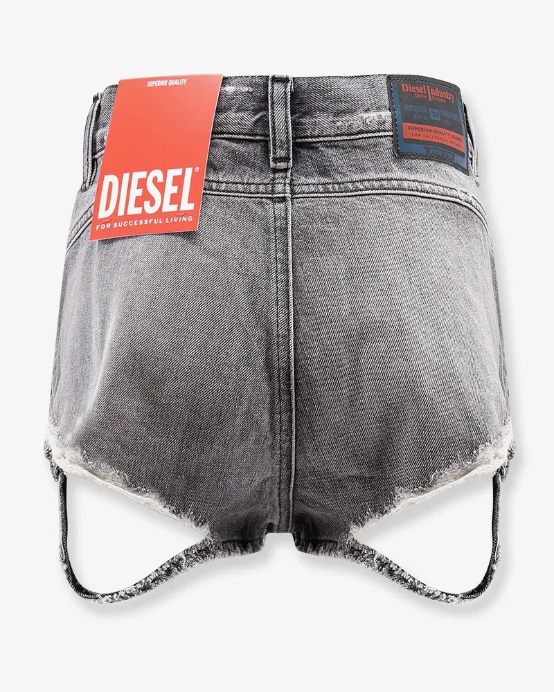 Diesel Women's Denim Shorts Grey Cotton Gray