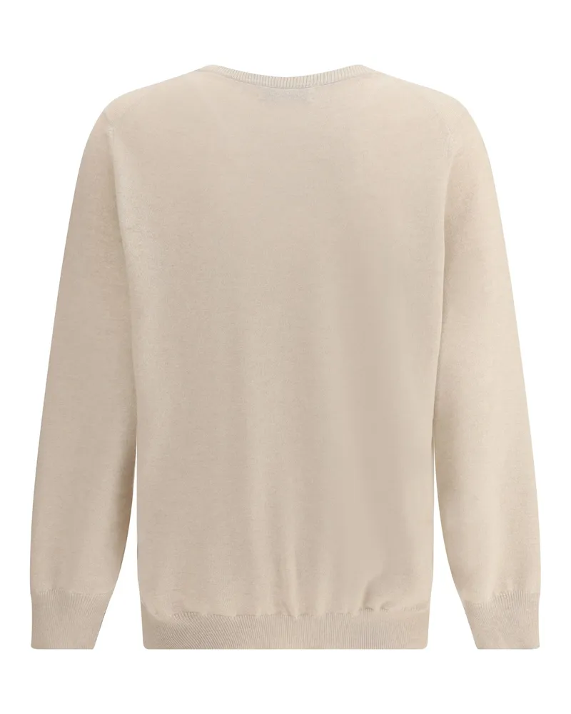 Brunello Cucinelli Men's Cashmere Sweater Sabbia+ciottolo Kashmir-Capra Hircus Kashmir/capra Sabbia+ciottolo