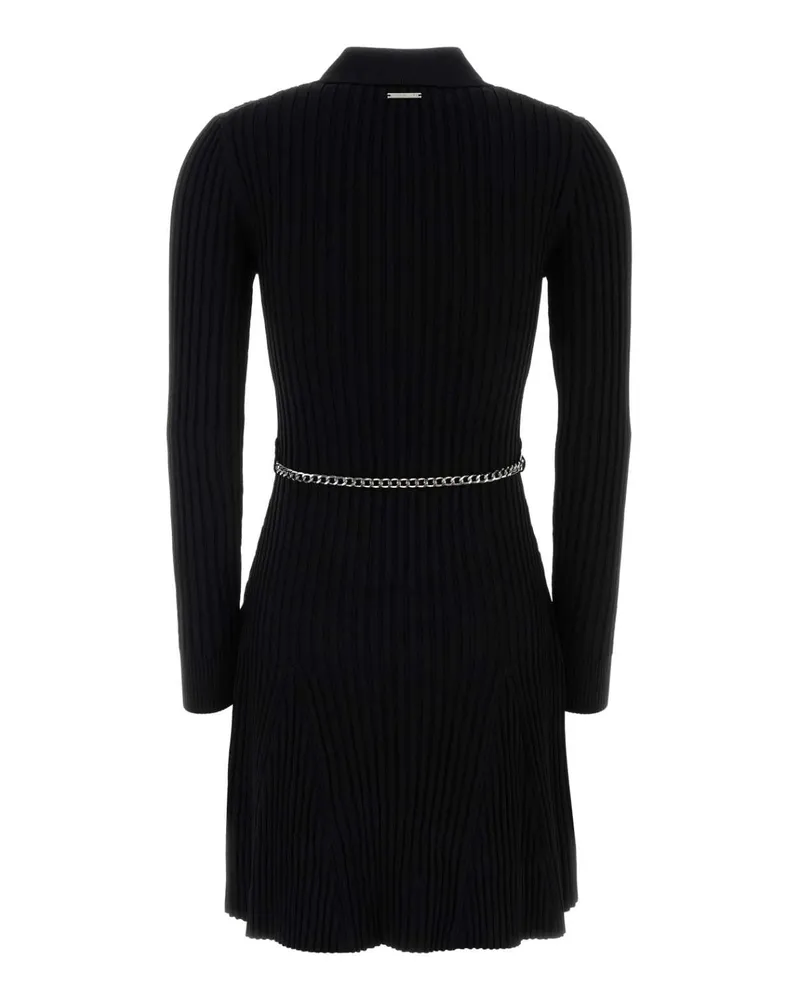 Michael Kors Women's Polo Mini Dress Black Recycled Viscose Nylon Black