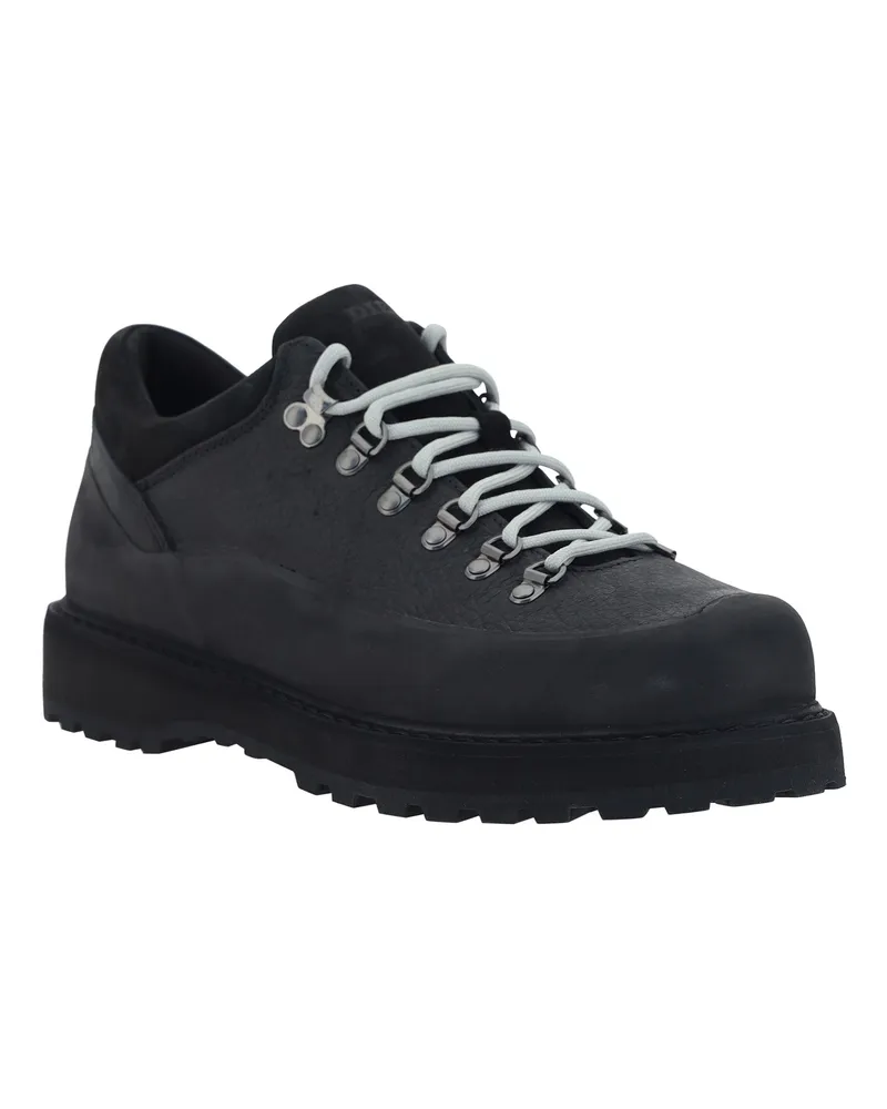 Diemme Cornaro Gomma Ankle Boot — Black Black