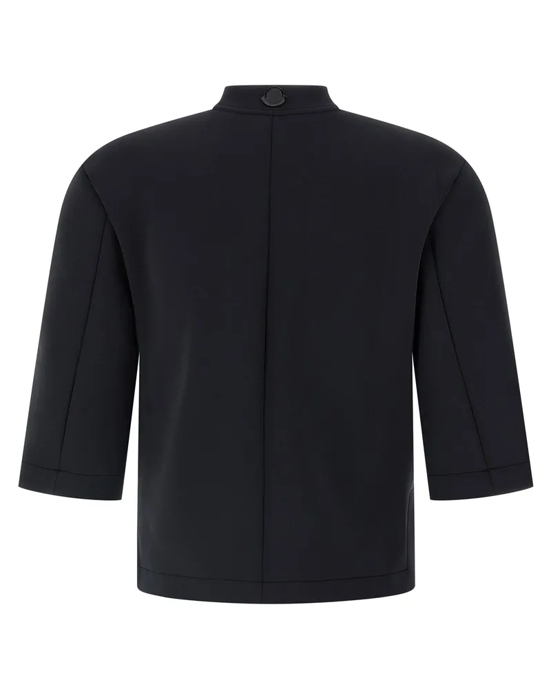 Moncler Scuba-Effect with High Neck Sweatshirt — Black Black