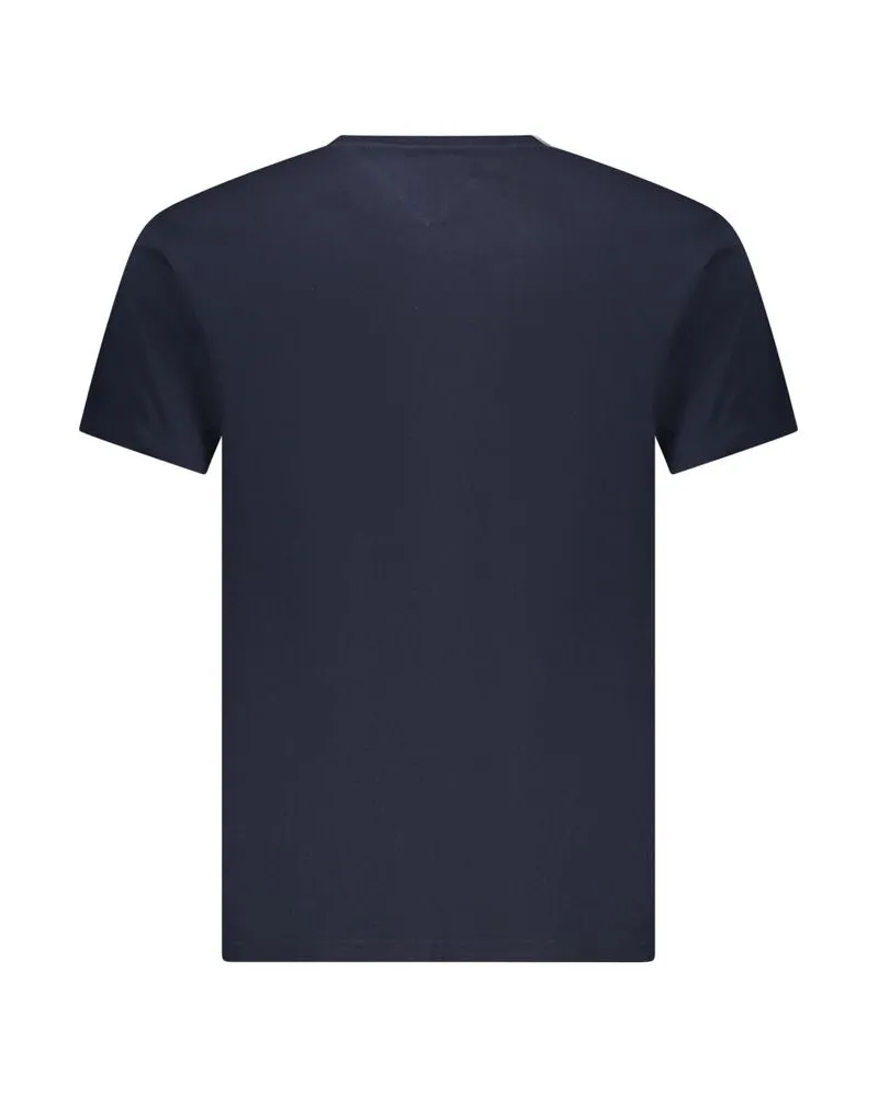 Tommy Hilfiger Logo-Print Cotton T-Shirt — Blue Blue