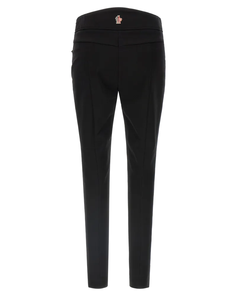 Moncler 4-Way Stretch Technical Twill Trousers — Black Black