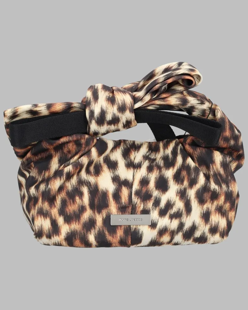 Marc Jacobs The Bow Sack Mini Nylon Shoulder Bag — Brown Brown