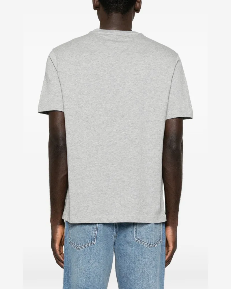 Emporio Armani Graphic Print Cotton T-Shirt — grey Grey
