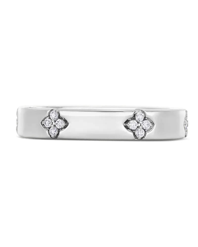 Roberto Coin Women's 18kr White Gold Diamonds Ring Ss26 W White