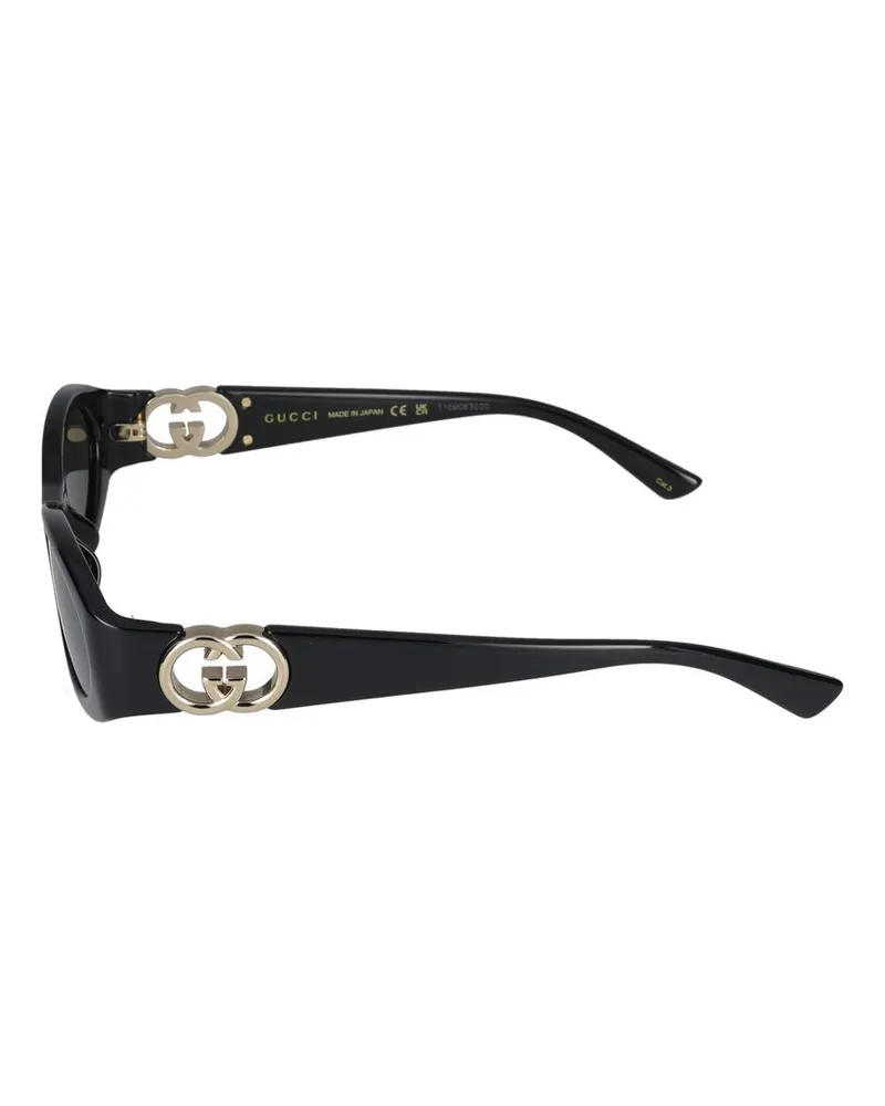Gucci Women's Sunglasses Gg1660s 001 Black Grey 16-135 Injected Black