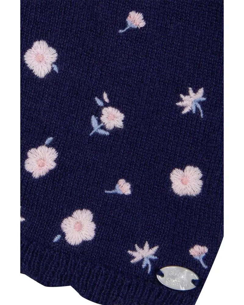 Tartine et Chocolat Flowers Cardigan — Blue Blue