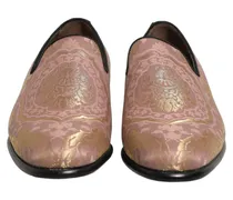 Brocade Slip-On Loafer — Pink