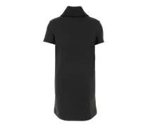 Women's Stretch Jersey Collar Dress Gray Viscose Nylon Elastane